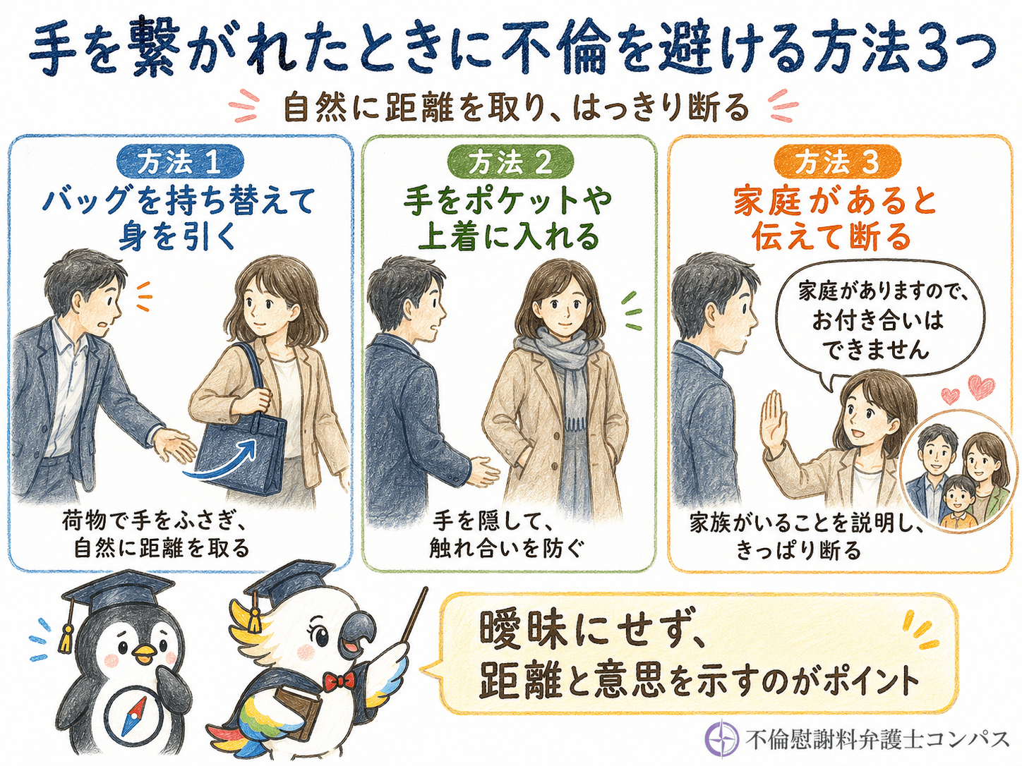 ７章　手を繋がれたときに不倫を避ける方法３つ
